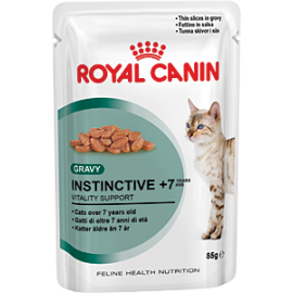 Riyal Canin Instinctive +7 (в соусе)-Мелкие кусочки в соусе для кошек старше 7 лет